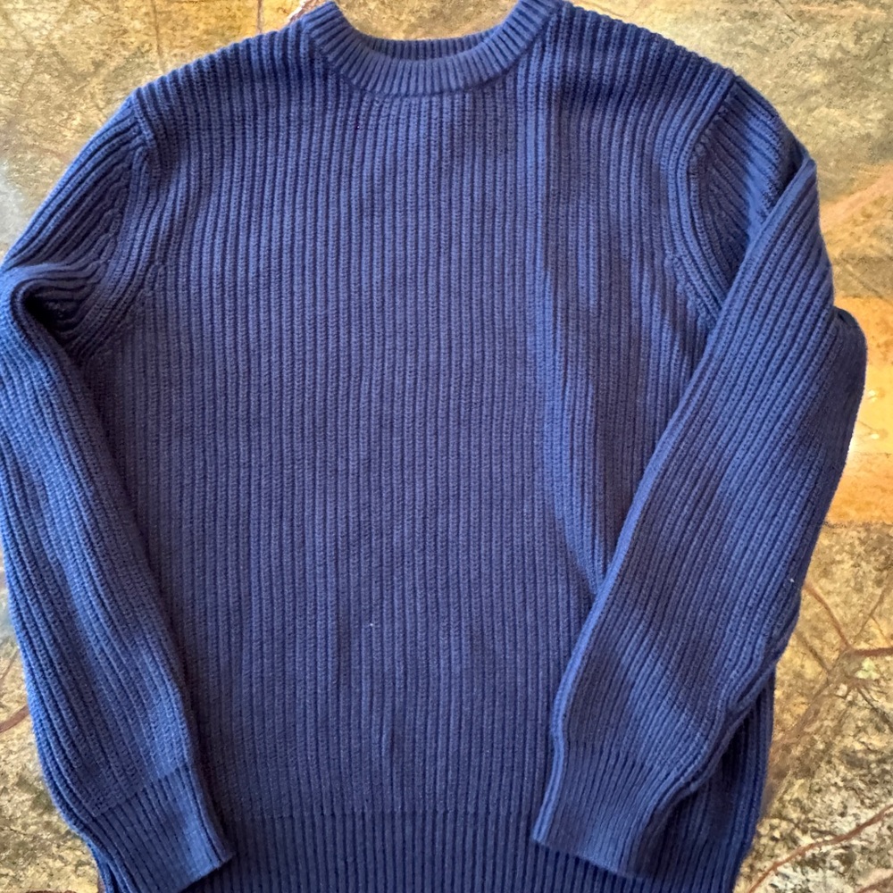 Long Wharf Supply Navy Blue Sweater